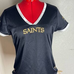 Team Apparel Women's Black and Gold T-Shirt